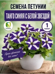 Петуния крупноцветковая Танго Синяя с белой звездой (ПРОФИ) Петуния крупноцветковая Танго Синяя с белой звездой (ПРОФИ)